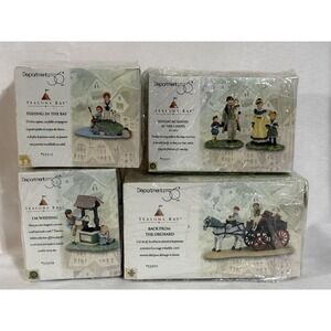 Vintage Department 56 Seasons Bay Figurine Lot 53309 53311 53313 53320 Sealed